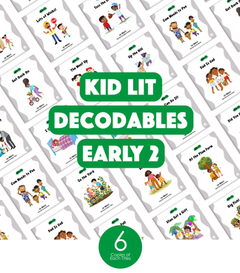 Kid Lit Decodables Early 2 Set (6-Packs) from Kid Lit Decodables