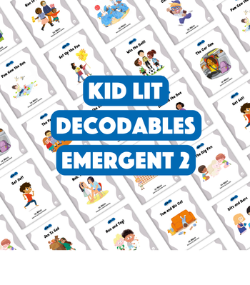 Kid Lit Decodables Emergent 2 Set from Kid Lit Decodables