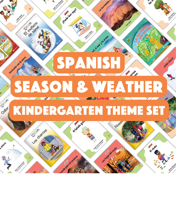 Spanish Seasons & Weather Kindergarten Theme Set