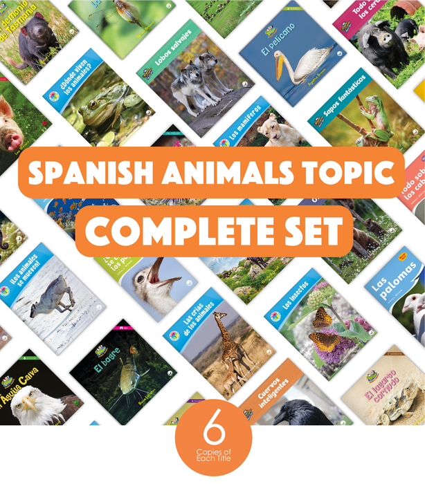 Spanish Animals Topic Complete Set (6-Packs)