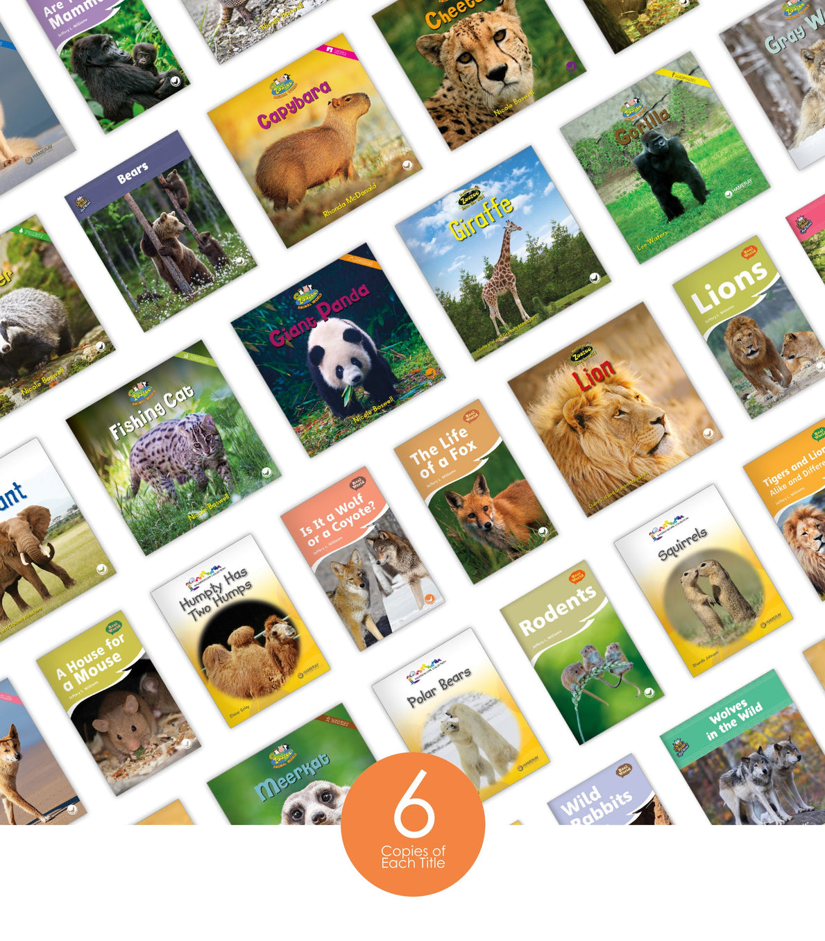 Land Mammals Theme Set (6-Packs) - Hameray Publishing