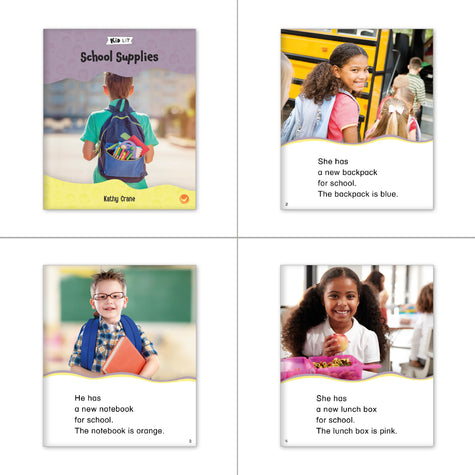 Kid Lit Back-to-School Guided Reading Set - Hameray Publishing