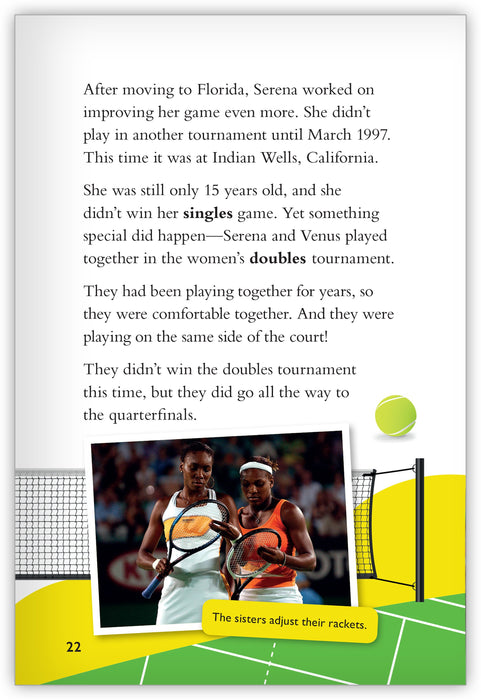 Serena Williams: Game, Set, and Match Leveled Book